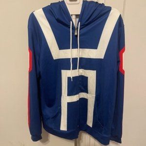 My Hero Academia UA Uniform Zip Up Hoodie Size Large